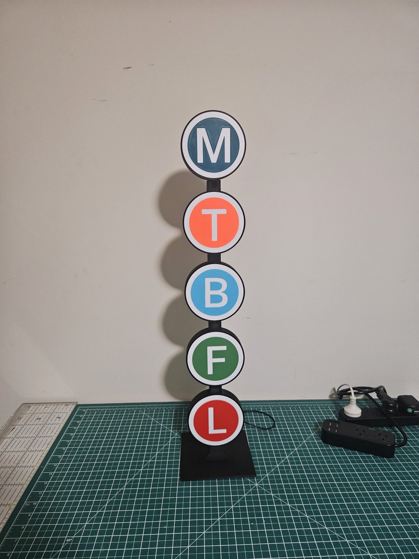 Vertical Sydney Transport Roundel Stand